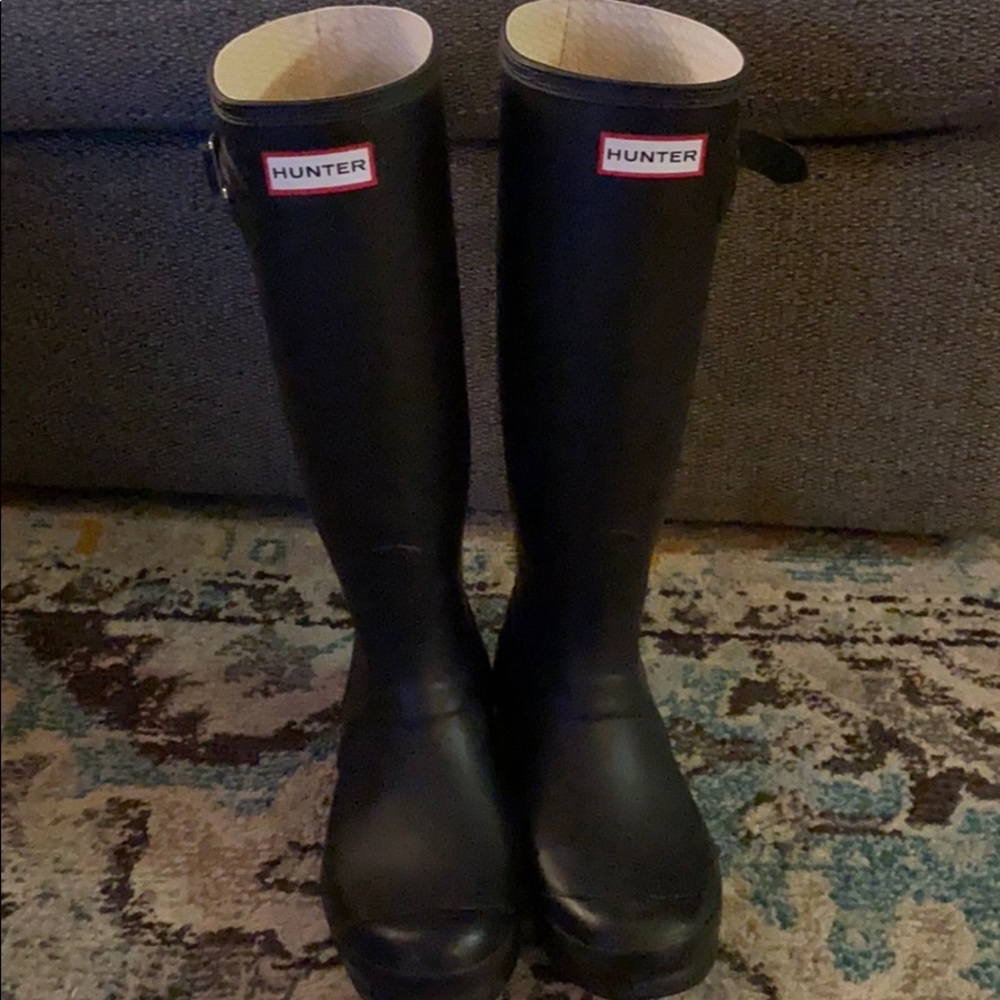 Tall hunter rain boots